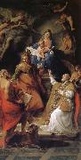 Pompeo Batoni Mary, Saint infant and Saint outstanding prosperous, Zhan Mushi Meiye, Philip Germany oil painting artist